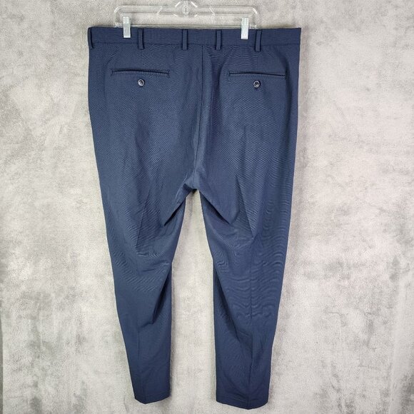 Mens Blue Greg Norman Dress Pants Straight Chino Golf Flat Front Size 40X30 - Picture 6 of 12